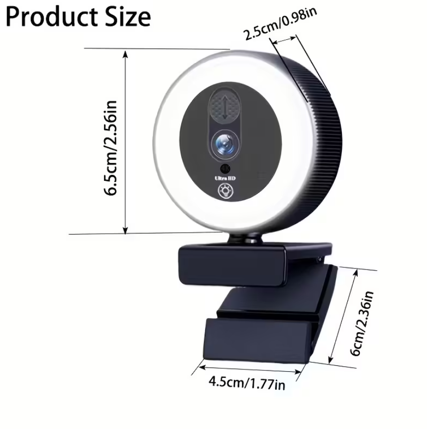 Веб-камера з мікрофоном зі штативом та автофокусом 2K FullHD (ВШТ46) - фото 4 Веб-камера з мікрофоном зі штативом та автофокусом 2K FullHD (ВШТ46) - фото 4