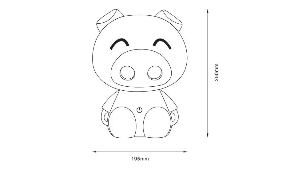 Нічник Zuma Line KDR-603B-PE PIG - фото 5 Нічник Zuma Line KDR-603B-PE PIG - фото 5