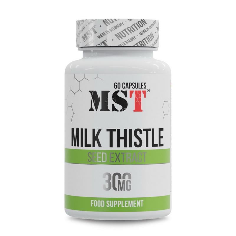 Расторопшая экстракт MST Milk Thistle Seed Extract 300 mg силимарин 240 мг 60 капс.