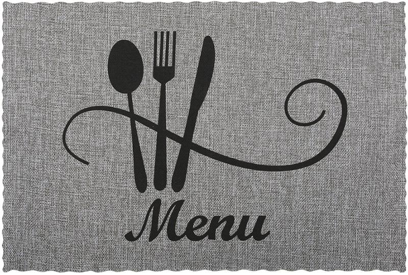 Коврики сернвировочные 12 шт. Doily Menu 30х45 см Графитовый