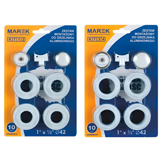 Комплект футорок MAREK 1х3/4 до секційних радіаторів (AKD54802)