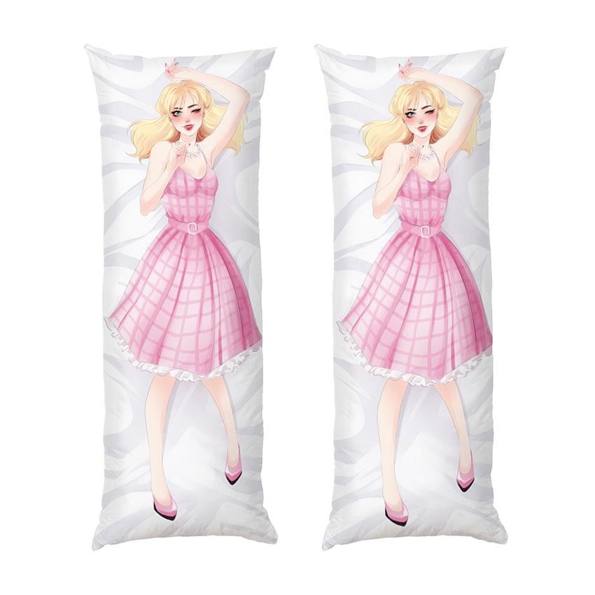 Подушка дакимакура Barbie Margot Robbie Anime Art габардин 120х40 см (112587-1)