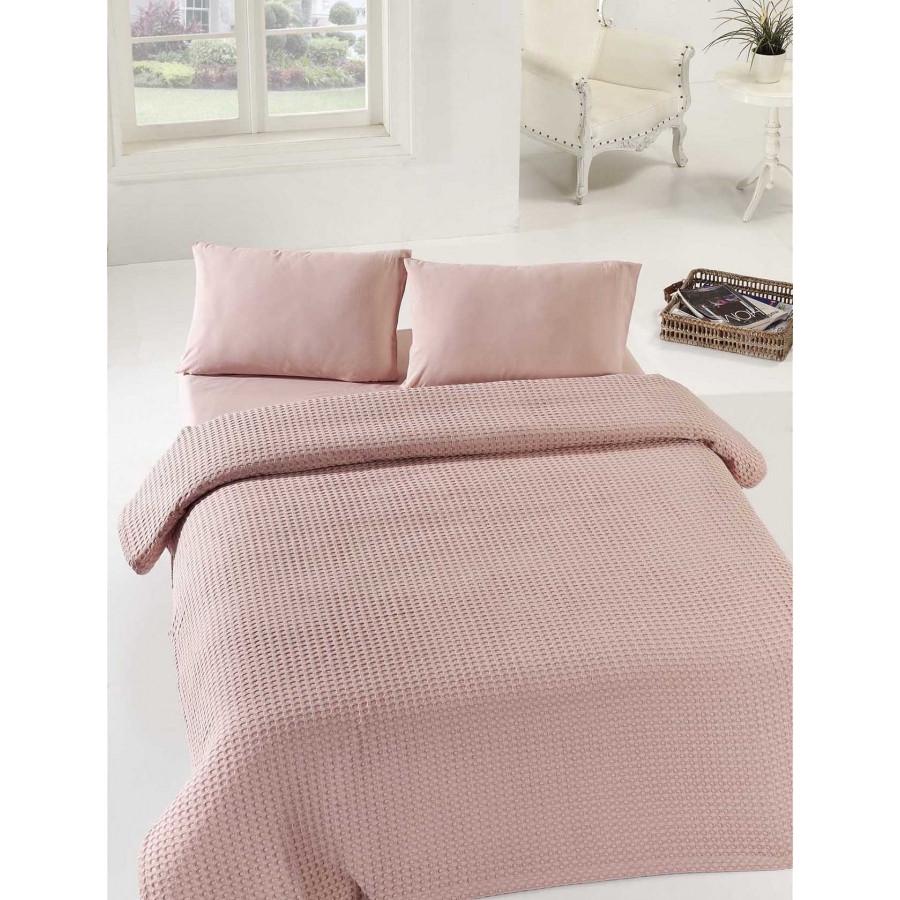 Покрывало пике Eponj Home Burumcuk Gulkurusu вафельное 200х235 (2000022181617)