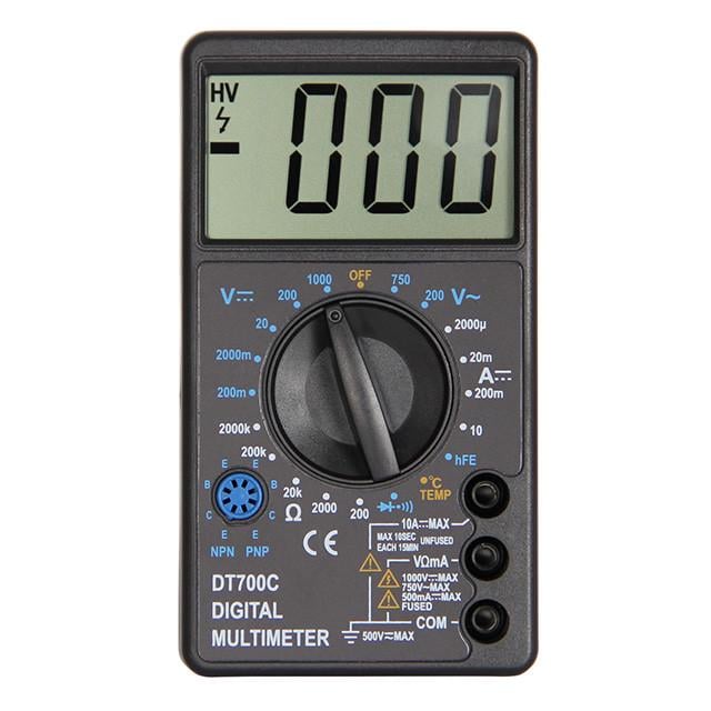 Мультиметр цифровий DT 700C із звуковим сигналом/вимірюванням температури (22138537)