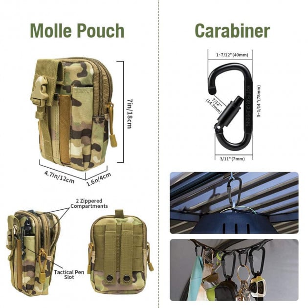 Набір інструментів для виживання Survival military 17в1 (218187775) - фото 2