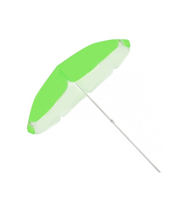 Парасолька пляжна Stenson 2,2 м з срібним напиленням Зелений (MMS-MH-2 061)