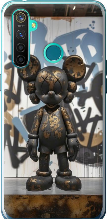 Чехол на Realme 5 Pro Bronze kaws v2 (6098u-1861-42517)