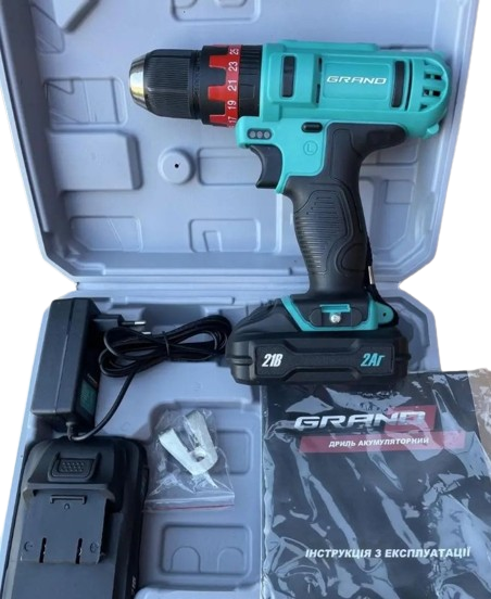 Шуруповерт аккумуляторный Grand ДА-21U/Li - фото 2