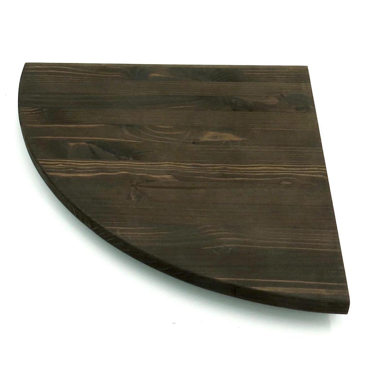 Полка настенная угловая из дерева Кабарет 30 Мокко (УНП-300910)