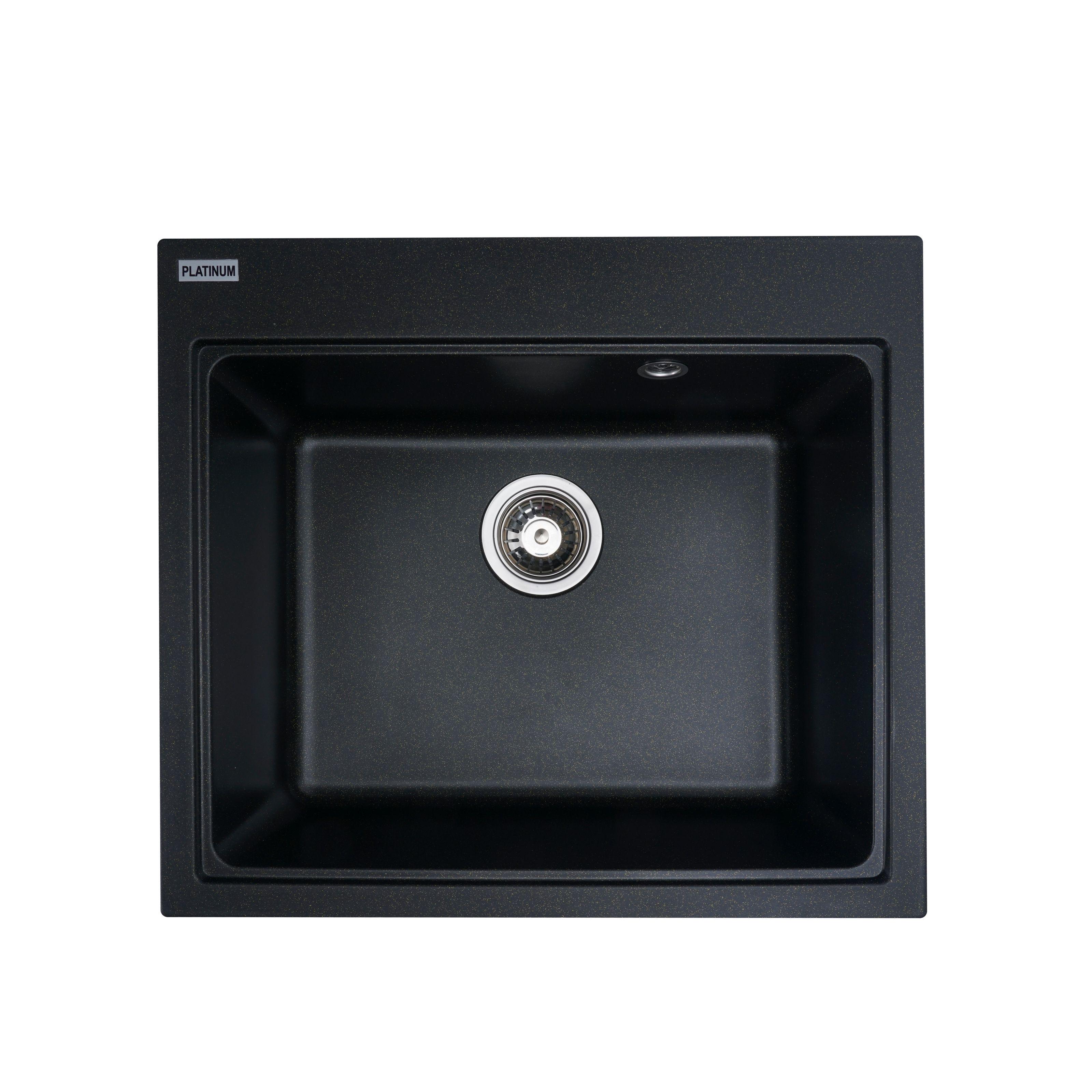 Мойка кухонная Platinum PLS-A27959 гранитная прямоугольная 580x520 мм Черный (152057) Мойка кухонная Platinum PLS-A27959 гранитная прямоугольная 580x520 мм Черный (152057)