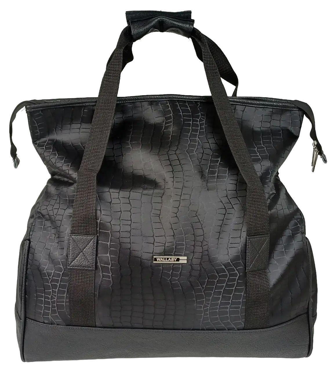 Дорожня сумка саквояж Wallaby 25 л Чорний (44751-7 black croco)