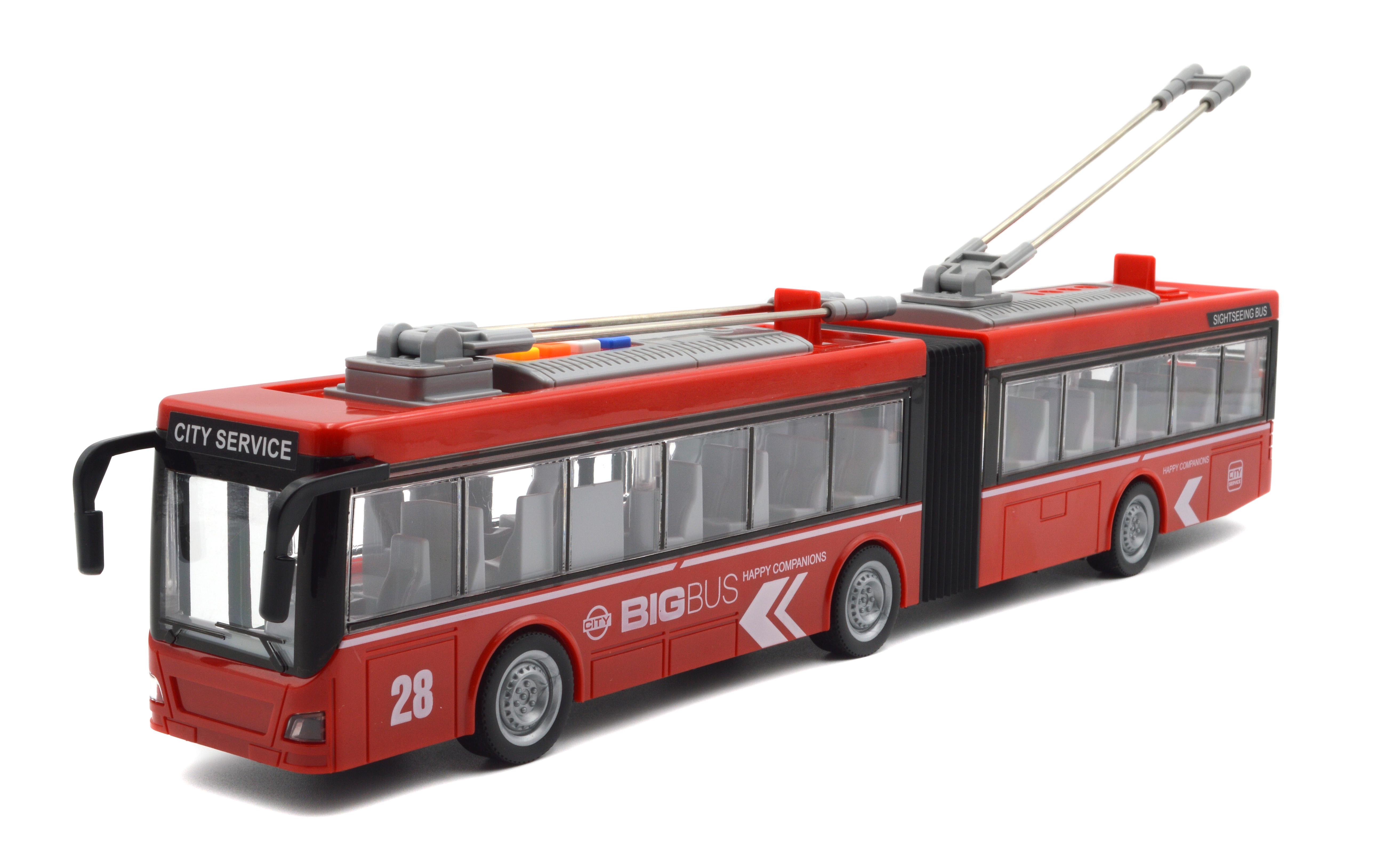 Троллейбус WY915A масштаб 1:16 звук/свет/открывающаяся дверь (30358497)