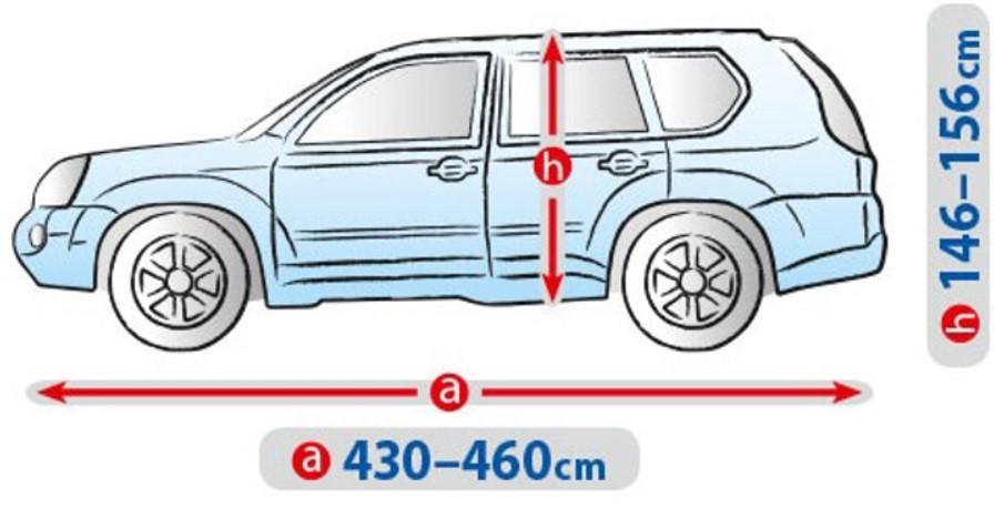 Тент-чехол на автомобиль Джип/Минивен Kegel Basic Garage 460х195х155 см L - фото 5