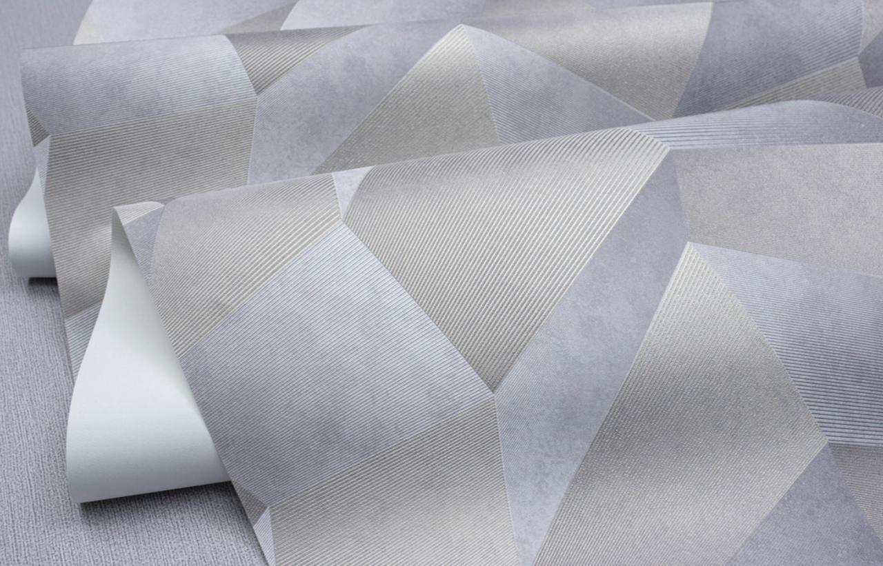 Обои флизелиновые SINTRA Barilief 534656 декор винил горячего тиснения 1,06х10,05 м Серый