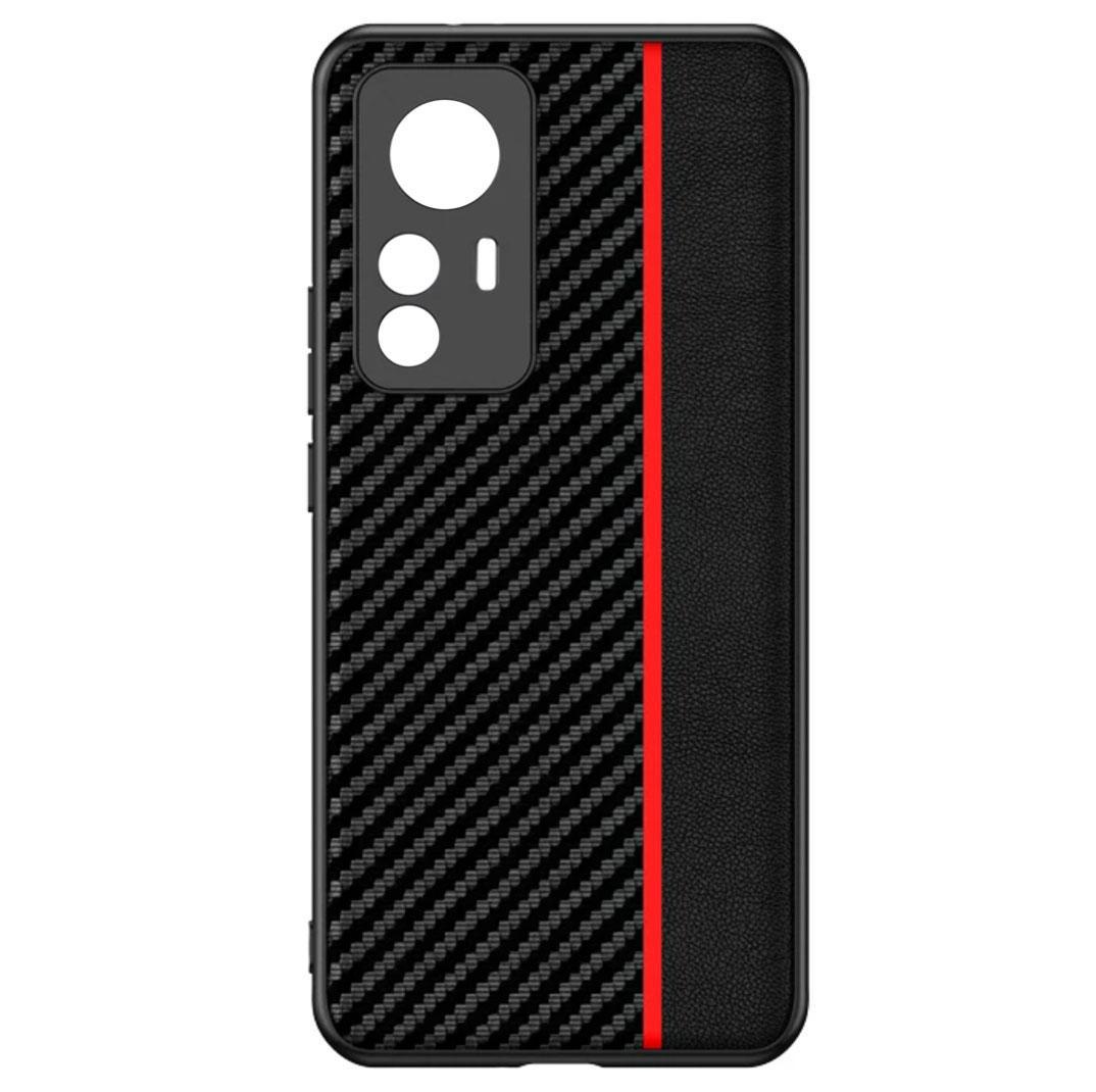 Чехол накладка Primolux CFC для Xiaomi 12 / Xiaomi 12X - Black&amp;Red - фото 4