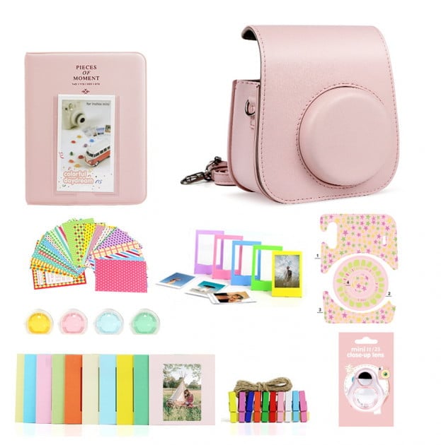Комплект аксессуаров Caiul для камеры Fujifilm Instax Mini 11 8в1 Blush Pink (РН40023)