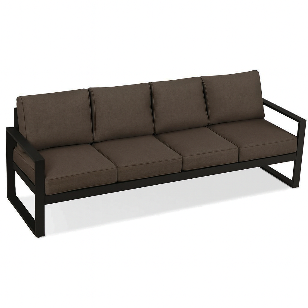 Диван металевий AVVS Бостон лофт з підлокітниками велюр 250 см Коричневий Диван металевий AVVS Бостон лофт з підлокітниками велюр 250 см Коричневий