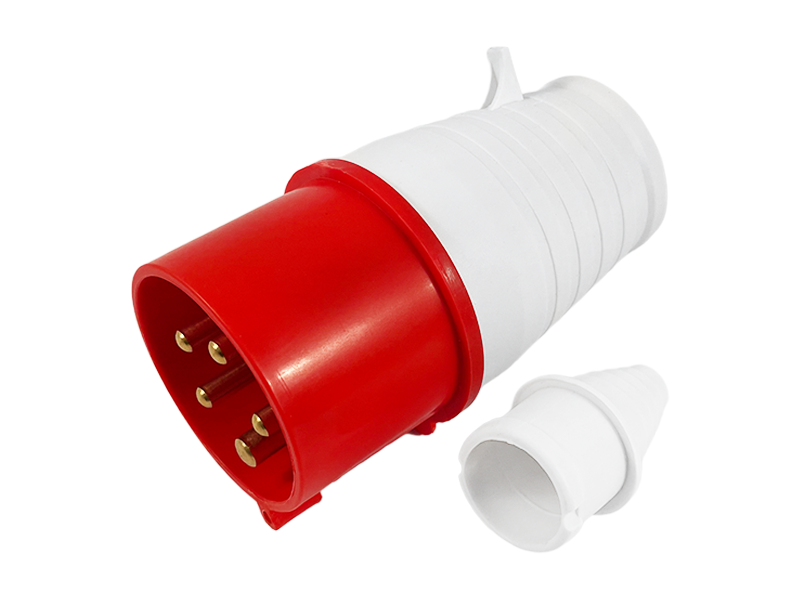 Вилка переносная Lemanso LM2037 LEE-025L 32А/5п 3п+е+н 380-415V IP44 Красный (7451)