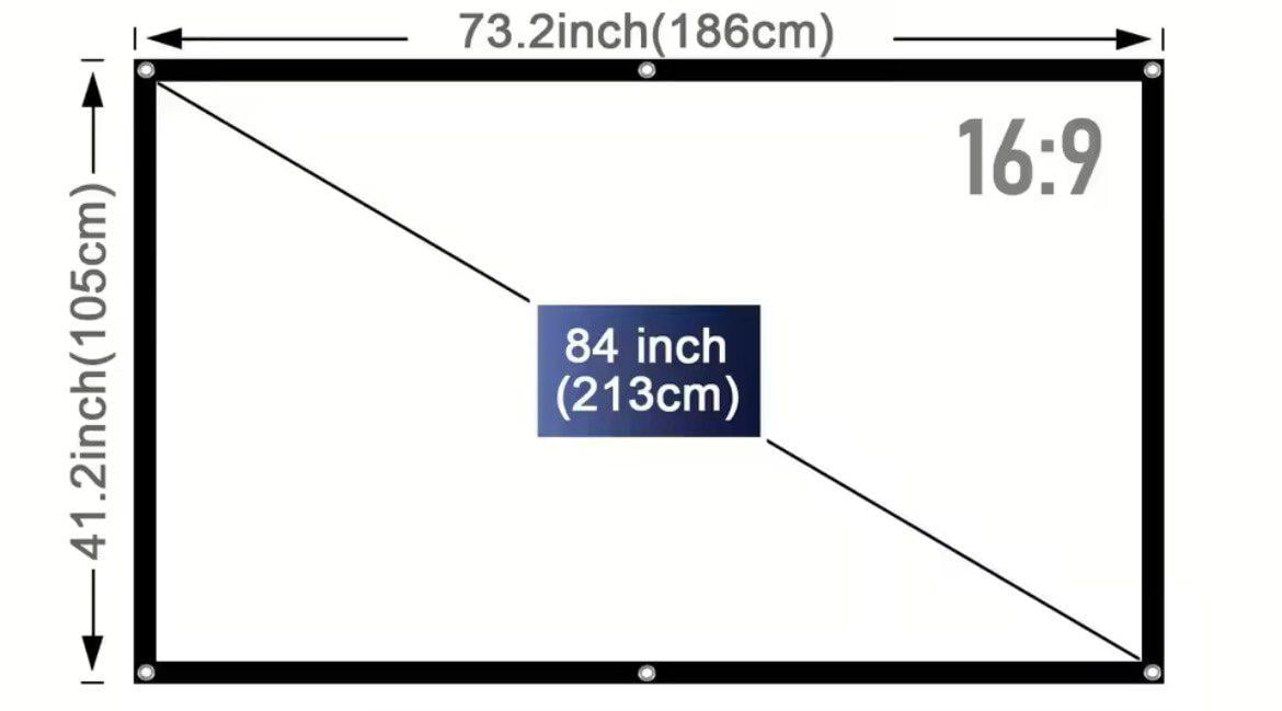 Экран для проектора White SOFT настенный матовый черная рамка с креплением 16:9 84" Белый - фото 5 Экран для проектора White SOFT настенный матовый черная рамка с креплением 16:9 84" Белый - фото 5