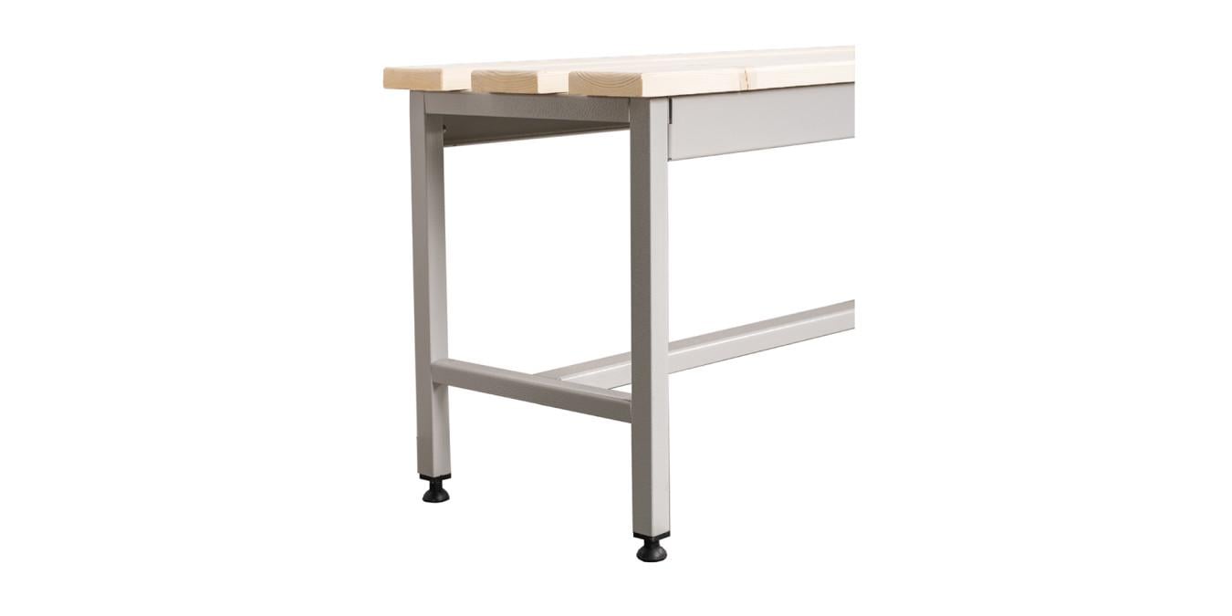 Скамейка для раздевалки Галіндустрія ЛГ-1-100 сталь/дерево регулируемые ножки 1000x360x450 мм Светло-серый (124-119-000004860) - фото 4 Скамейка для раздевалки Галіндустрія ЛГ-1-100 сталь/дерево регулируемые ножки 1000x360x450 мм Светло-серый (124-119-000004860) - фото 4