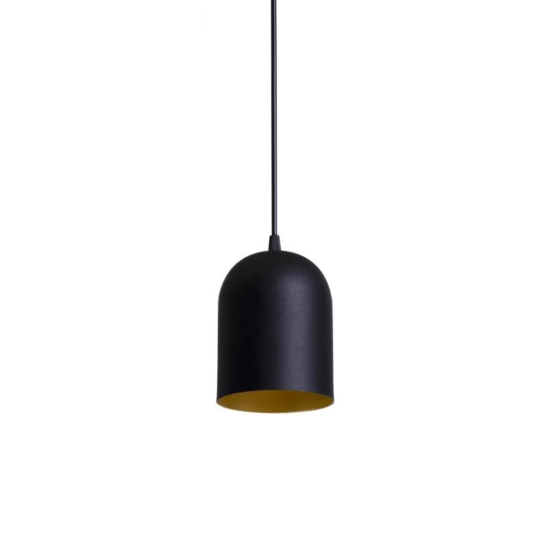 Люстра подвесная лофт Atmolight Lille BlackM/Gold P120/1582 на одну лампу Черный/Золото