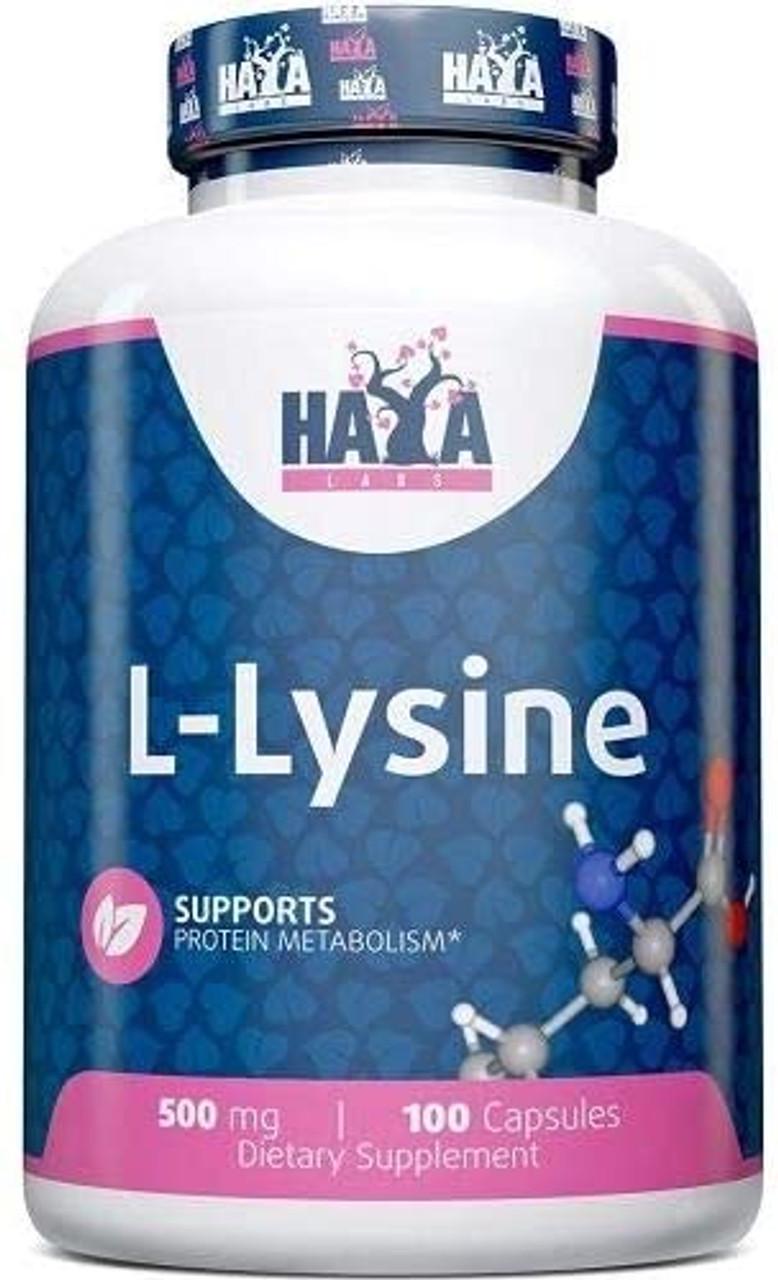 Амінокислота Haya Labs L-Lysine 500 mg 100 капс. (00000038164)