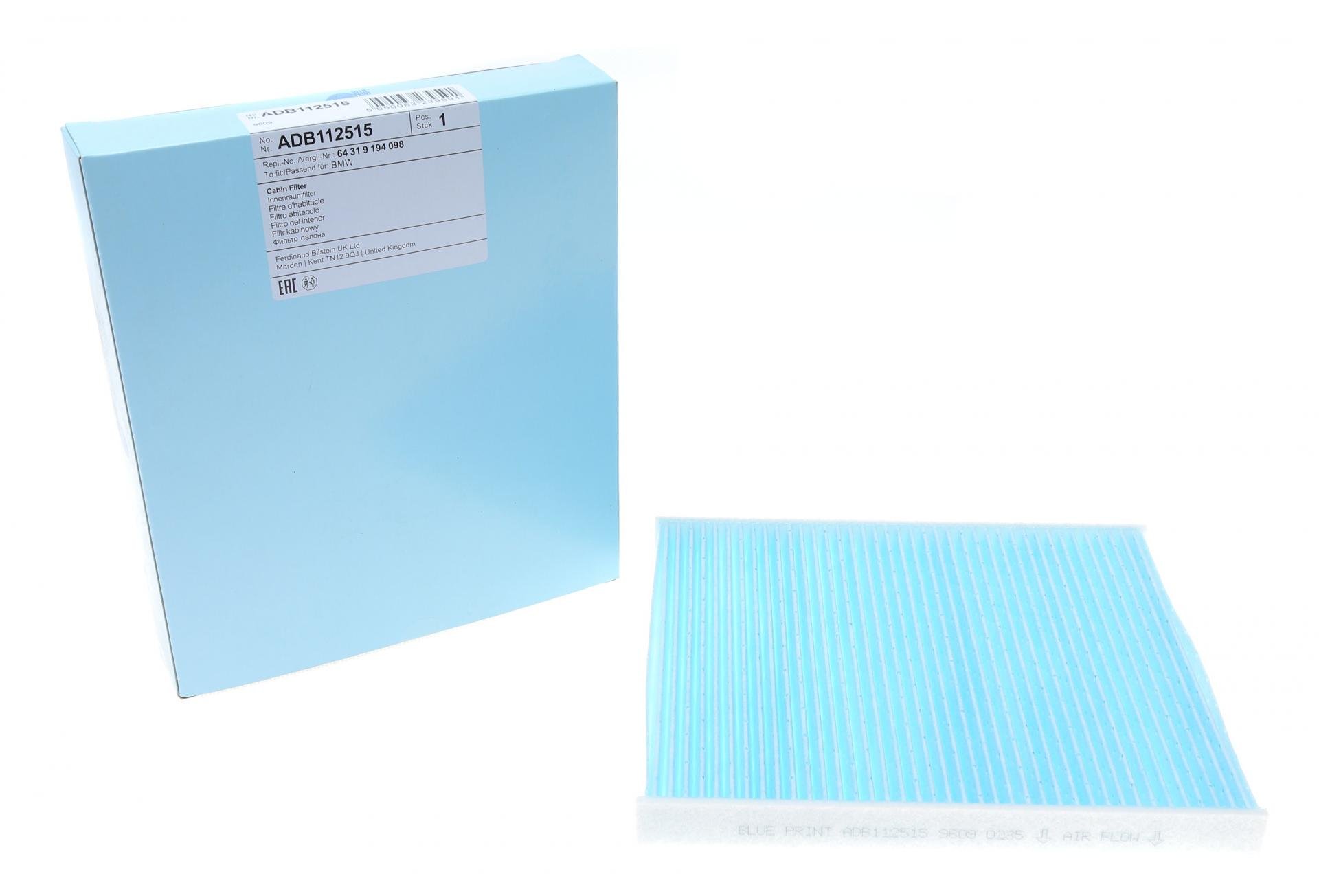 Фильтр салона BLUE PRINT для BMW X5 E70/F15/X6 E71 2,0D-4,8 07- (ADB112515)