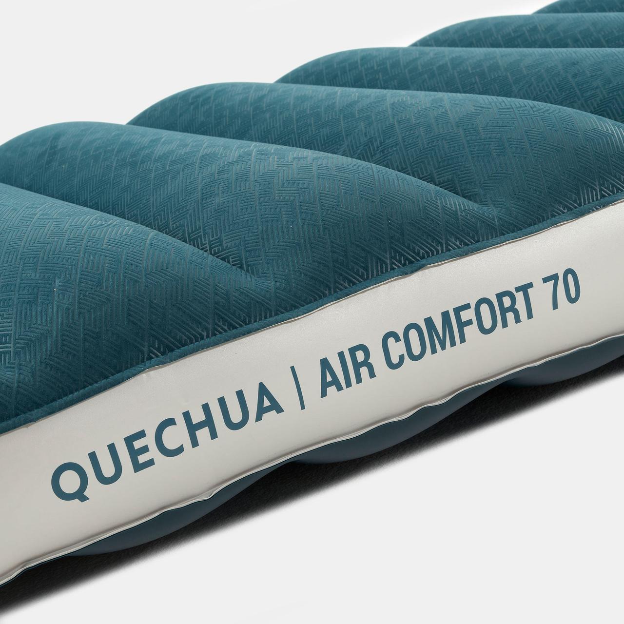 Матрас надувной для кемпинга Quechua одноместный 200x70x17 см Air Comfort Зеленый - фото 5