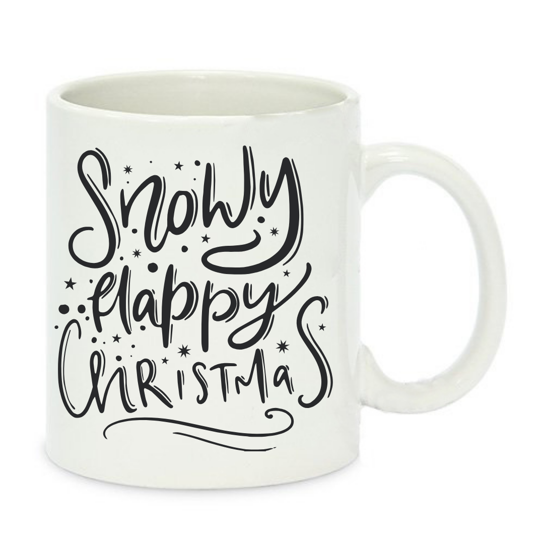 Чашка с принтом Happy New Year 330 мл Белый (001254)