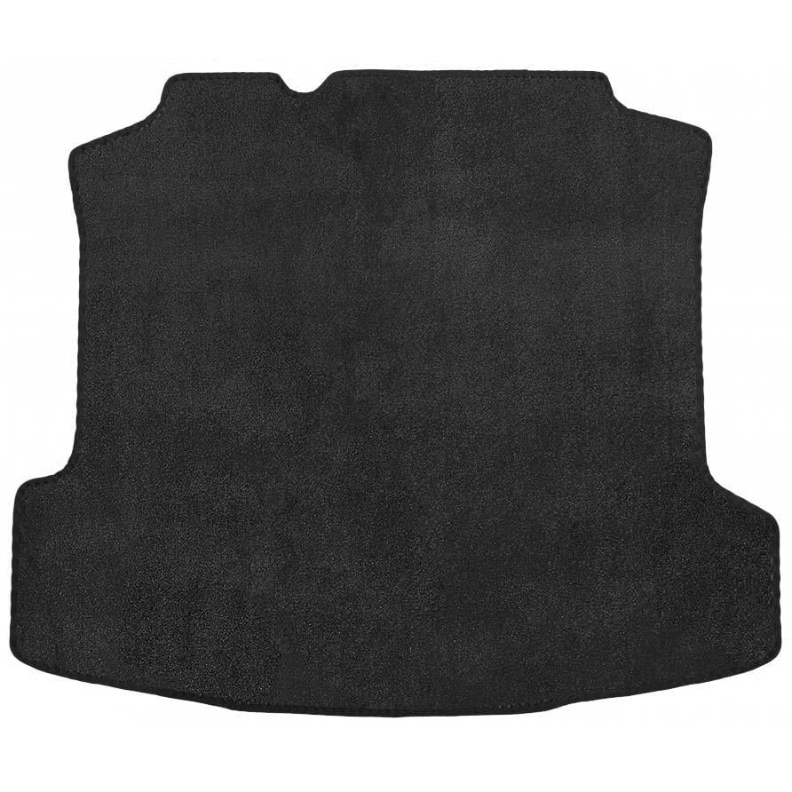 Коврик в багажник Optimal для Volkswagen Polo '10-седан текстильный Черный
