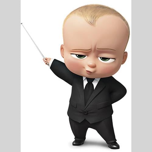 Наклейка Ростовая фигура Беби босс с указкой