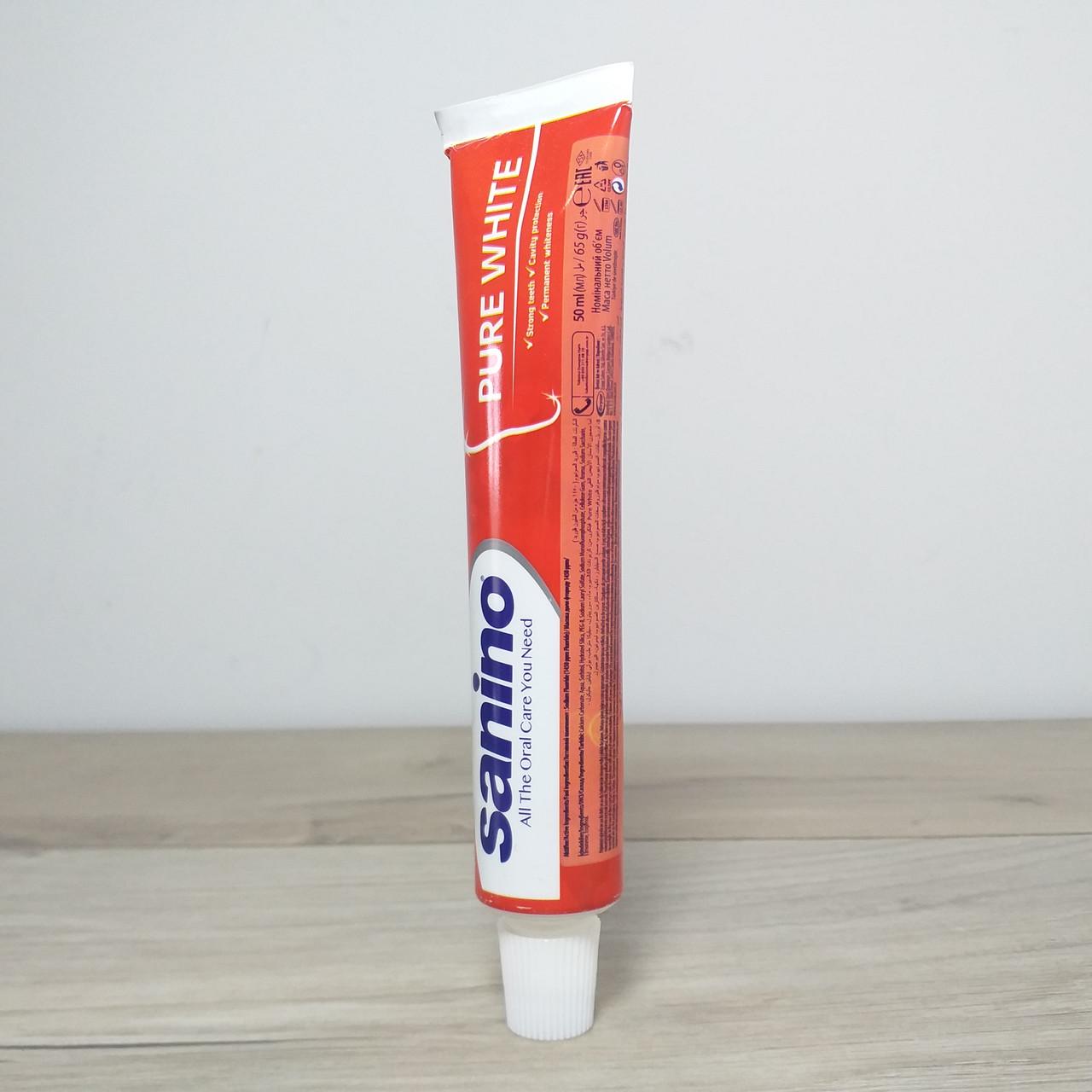 ᐉ Зубна паста Sanino Pure White Білосніжна усмішка 50 мл (X-1337