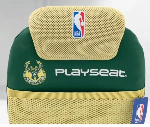 Компьютерное кресло геймерское Playseat Champ NBA Milwaukee Green/Yellow (152203746) - фото 4