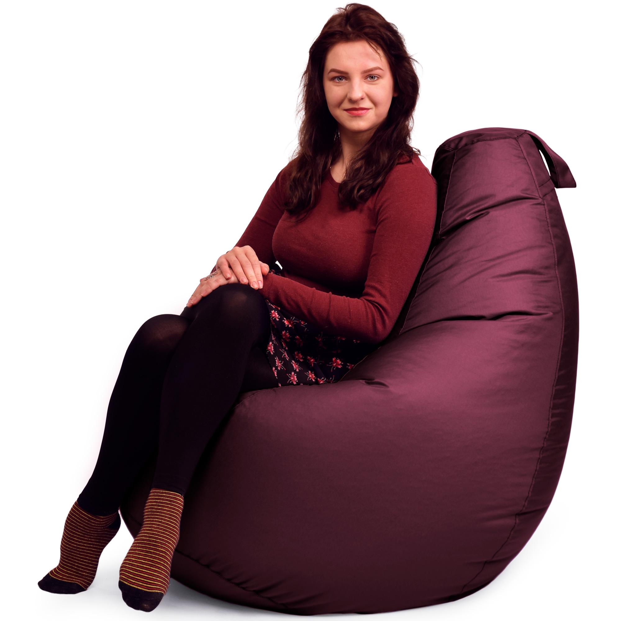 Кресло-мешок iQmebel Груша стандарт+ оксфорд Бордовый - фото 3 Кресло-мешок iQmebel Груша стандарт+ оксфорд Бордовый - фото 3