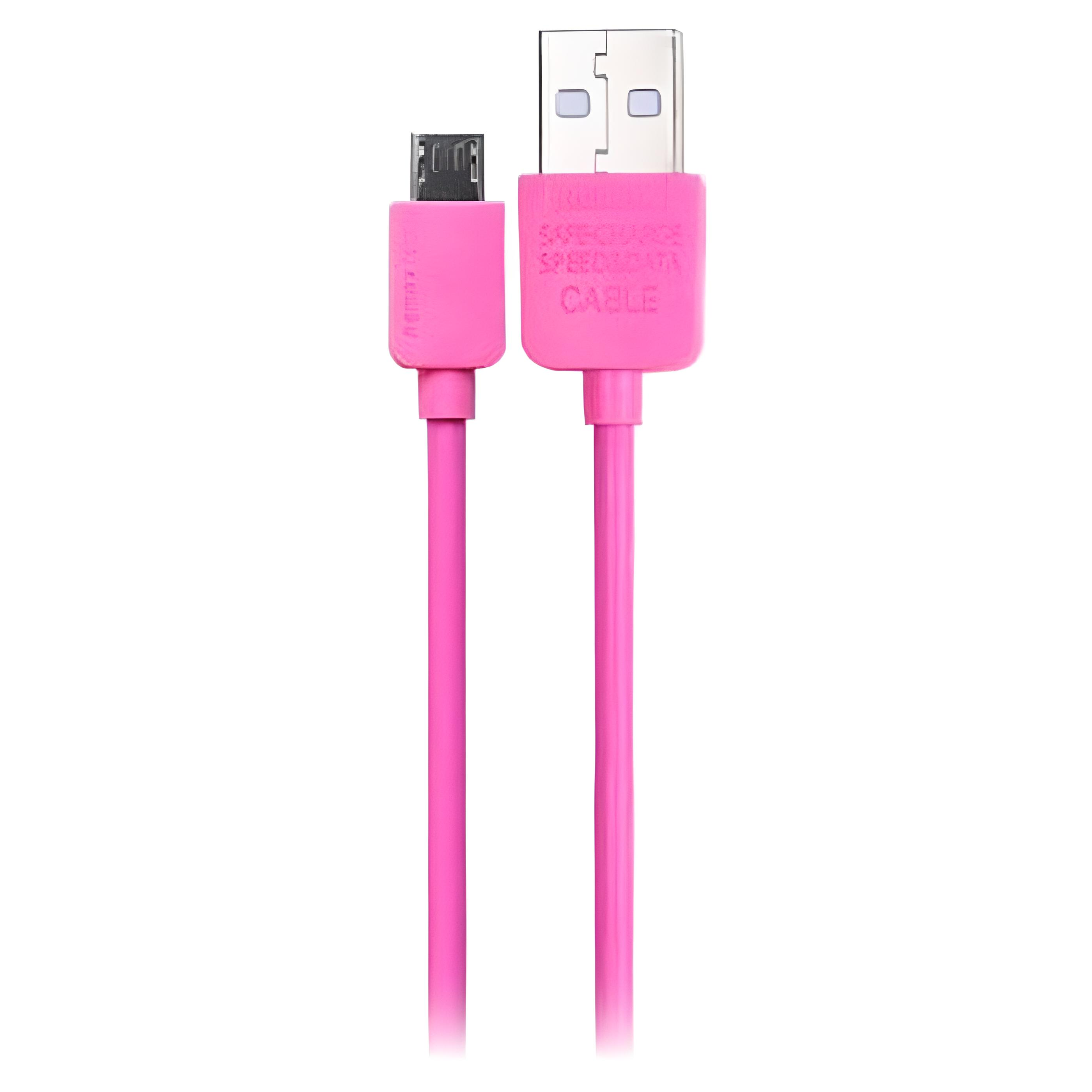 Кабель Remax Micro USB Light RC-06m 1 м Pink (532397)