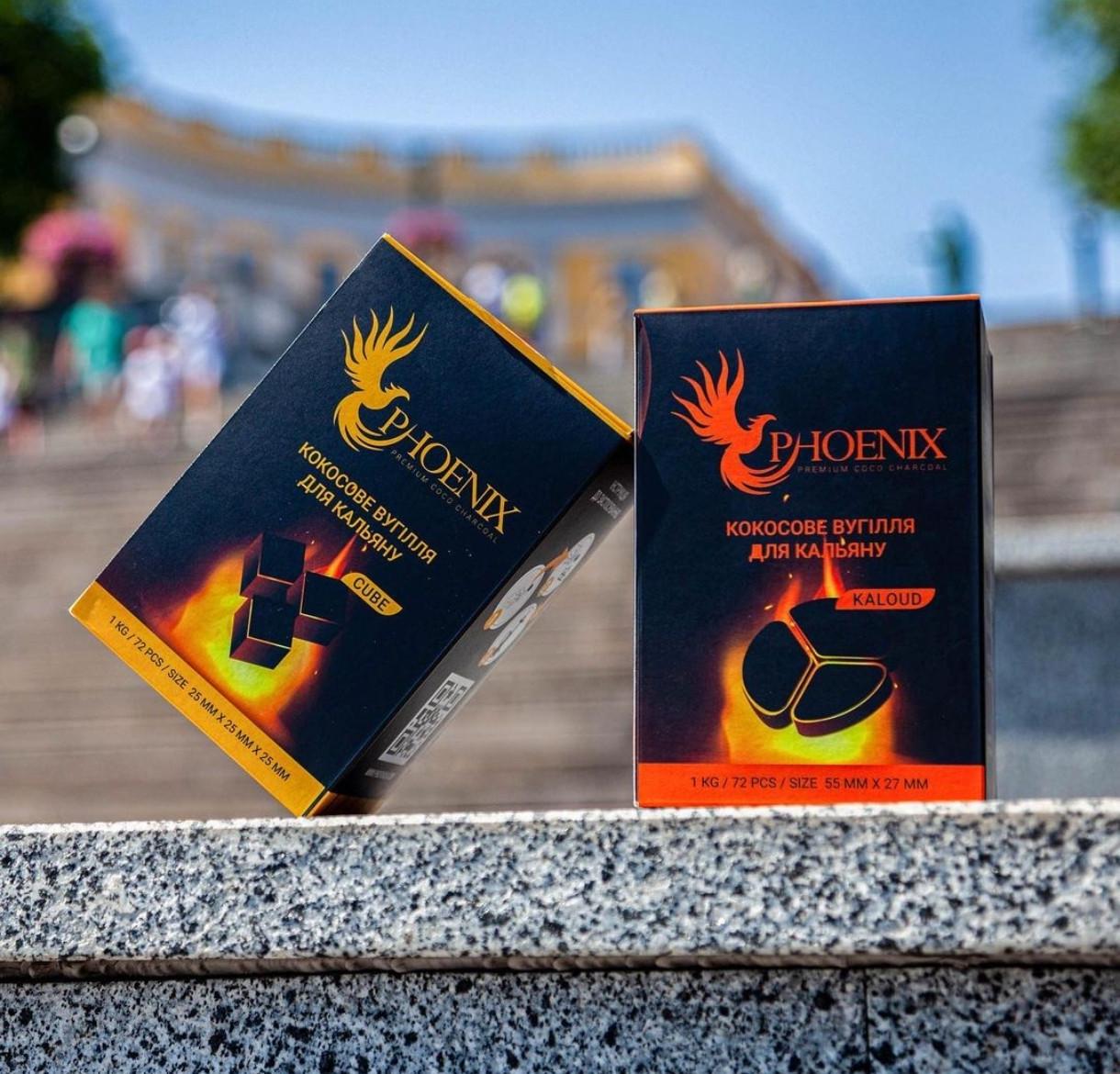 Вугілля для кальяну кокосове Phoenix Kaloud 1 кг (2343067284) - фото 2 Вугілля для кальяну кокосове Phoenix Kaloud 1 кг (2343067284) - фото 2