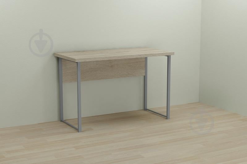 Компьютерный стол Ferrum-decor Курт 75x140x70 серый ДСП Дуб Сонома 32мм