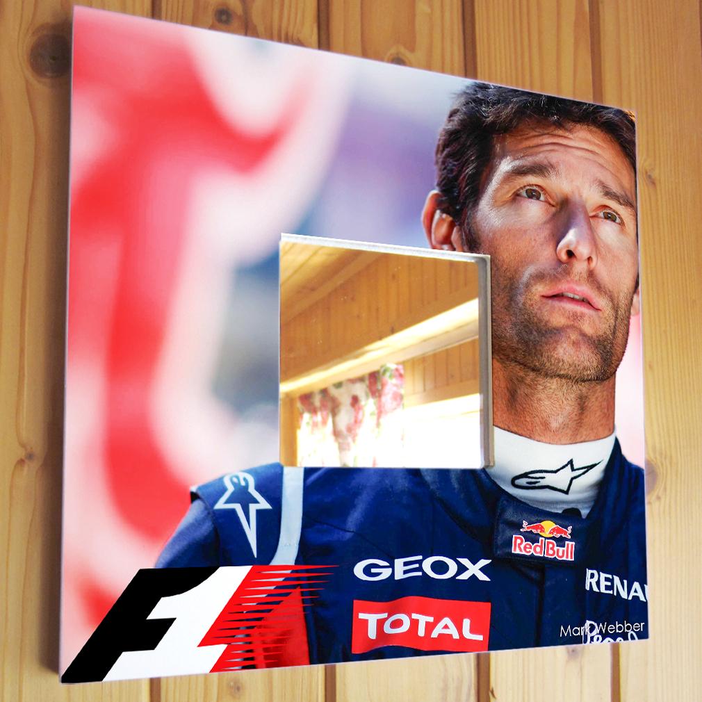 Зеркало декоративное Марк Уэббер Formula F1 260х260 мм (M04406)