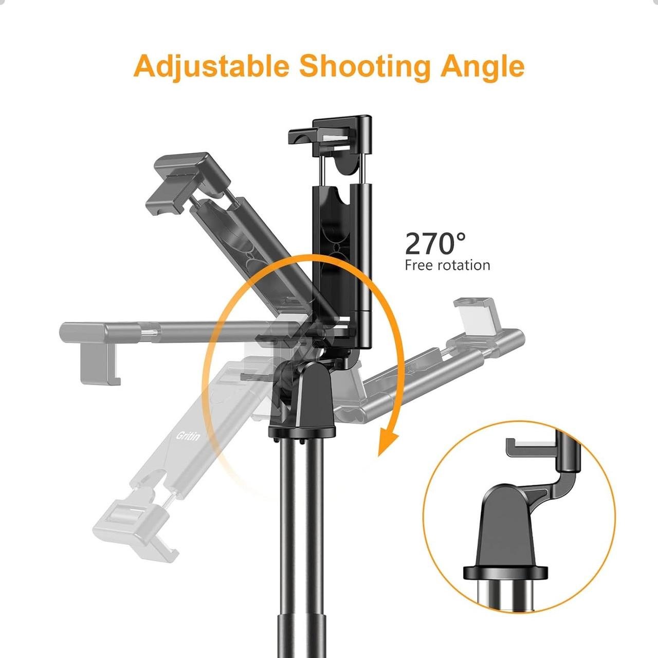 Штатив для телефону Gritin з селфі-палкою та пультом - фото 3