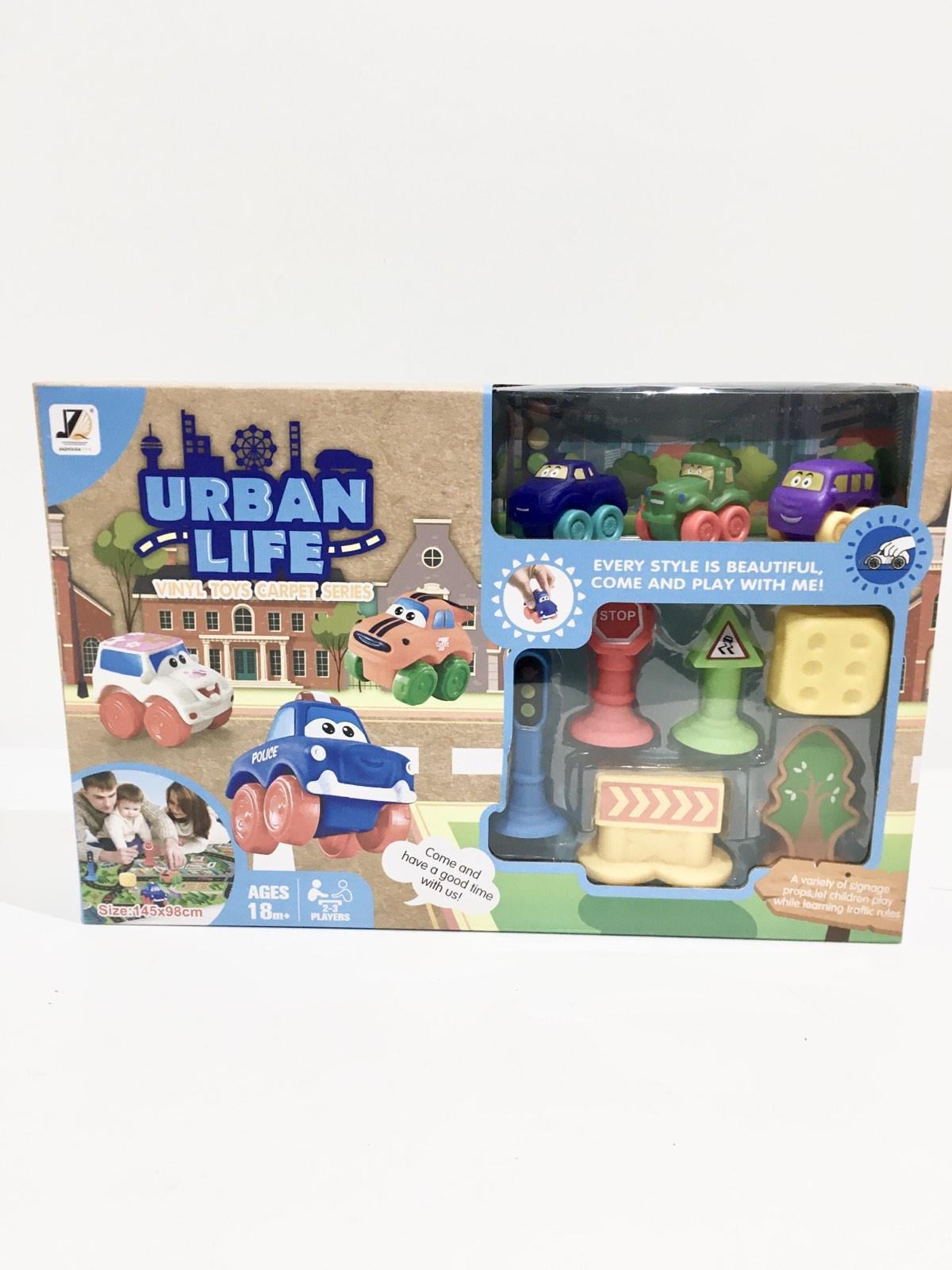 Игрушечные машины Bambi спецтехника с игровым ковриком 145х98 см (JZD 117)
