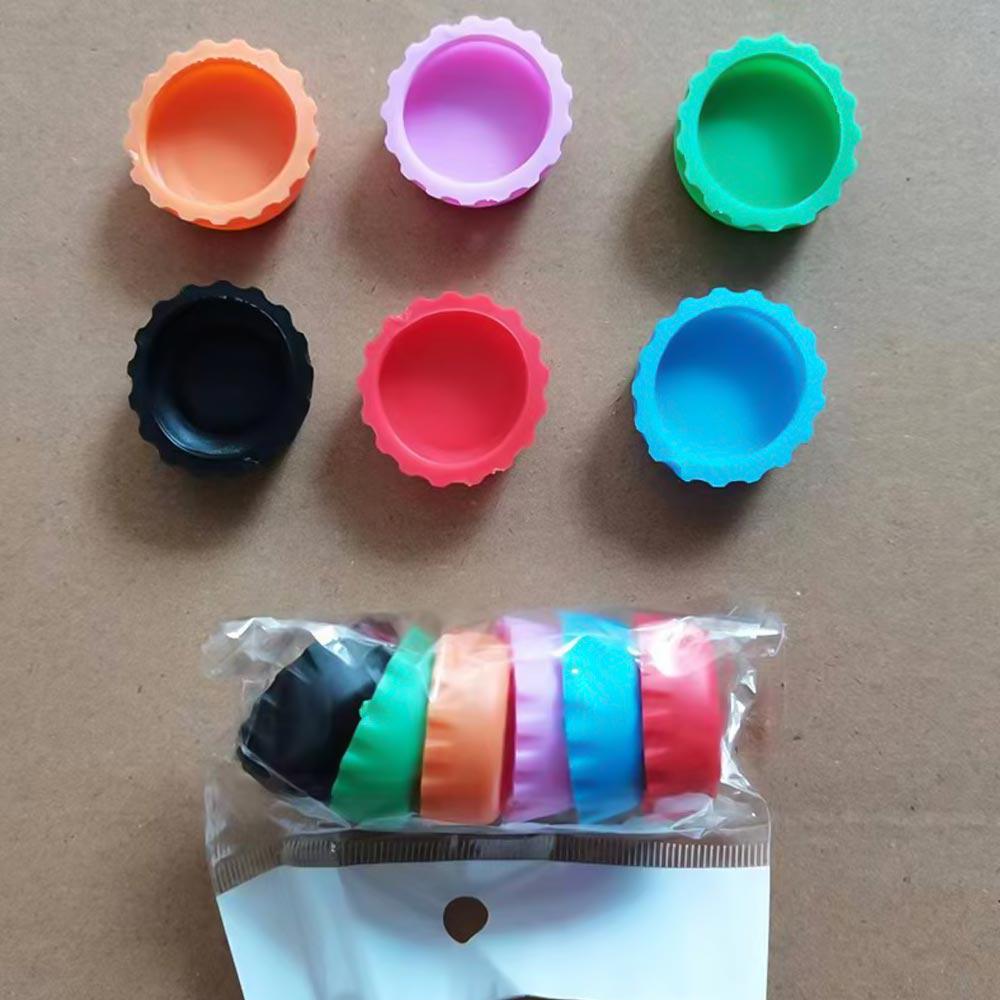 Набір багаторазових силіконових кришок для пляшок пивних або винних 6 шт. Різнокольоровий (NR0302) - фото 6 Набір багаторазових силіконових кришок для пляшок пивних або винних 6 шт. Різнокольоровий (NR0302) - фото 6