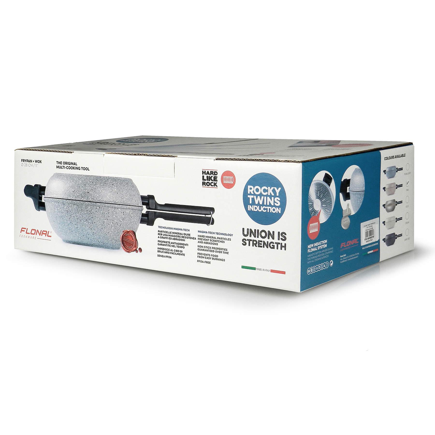 Сковорода двойная Flonal Dura Induction Rocky Twins с решеткой 28 см (RKIWP2830) - фото 5