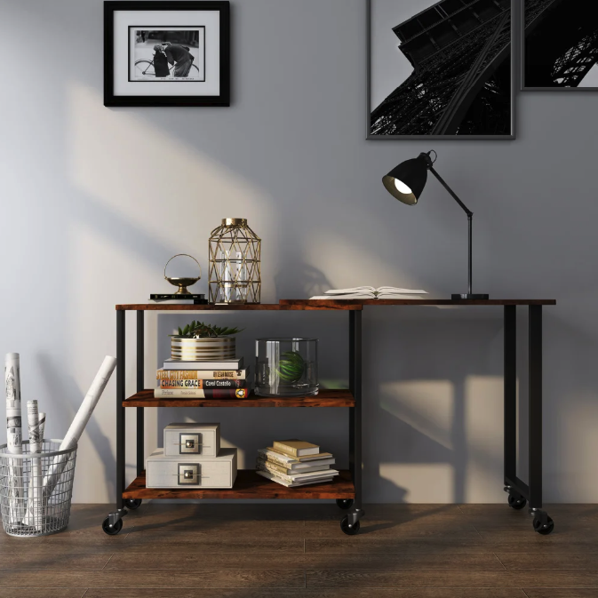 Стол L-образный Costway King вращающийся Loft (4808) - фото 2 Стол L-образный Costway King вращающийся Loft (4808) - фото 2