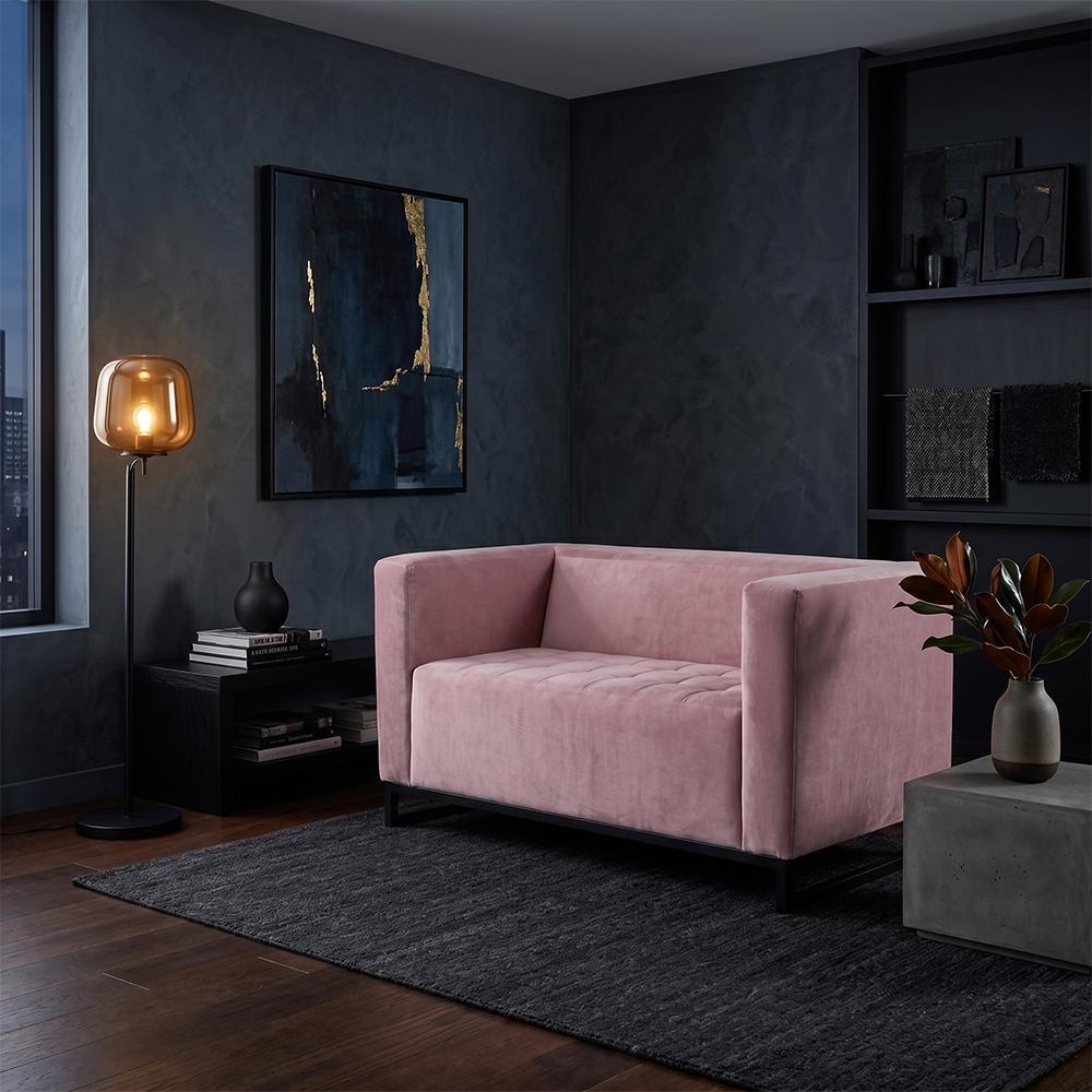 Диван Space Dusty металлический каркас 150х76х76 см Pink (rich_sofa_00703) Диван Space Dusty металлический каркас 150х76х76 см Pink (rich_sofa_00703)