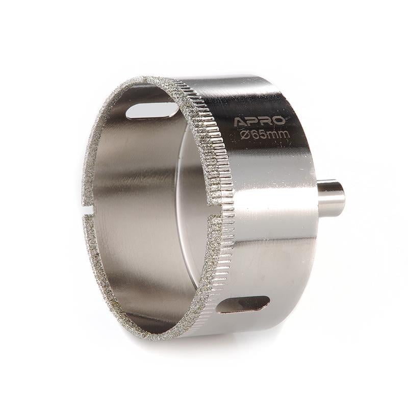 Свердло трубчате Apro з алмазним напиленням для скла і кахлю 65 мм (830335) - фото 1 Свердло трубчате Apro з алмазним напиленням для скла і кахлю 65 мм (830335) - фото 1