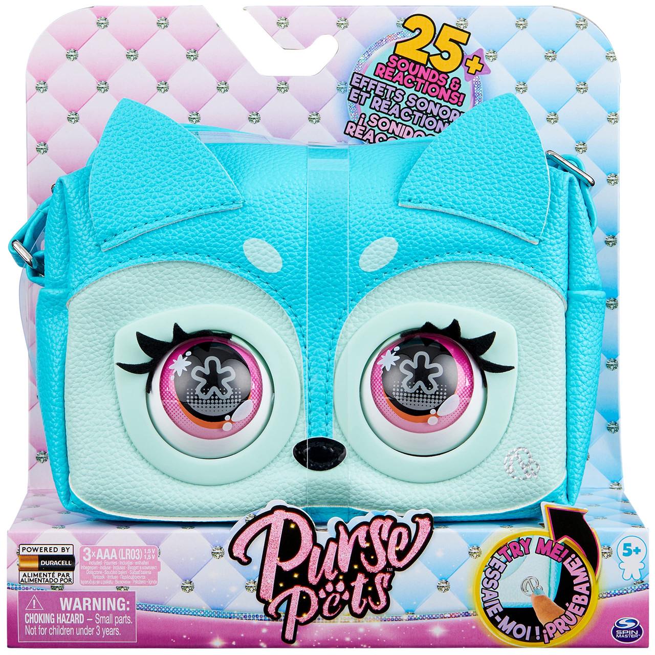 Інтерактивна сумочка Purse Pets Fierce Fox Блуфоксі Блакитний (27610323)