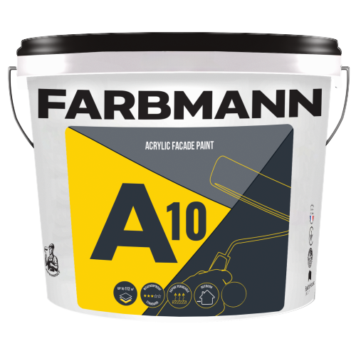 Краска фасадная FARBMANN А10 Acrylic Facade Paint База LC прозрачная под тонировку 5 л