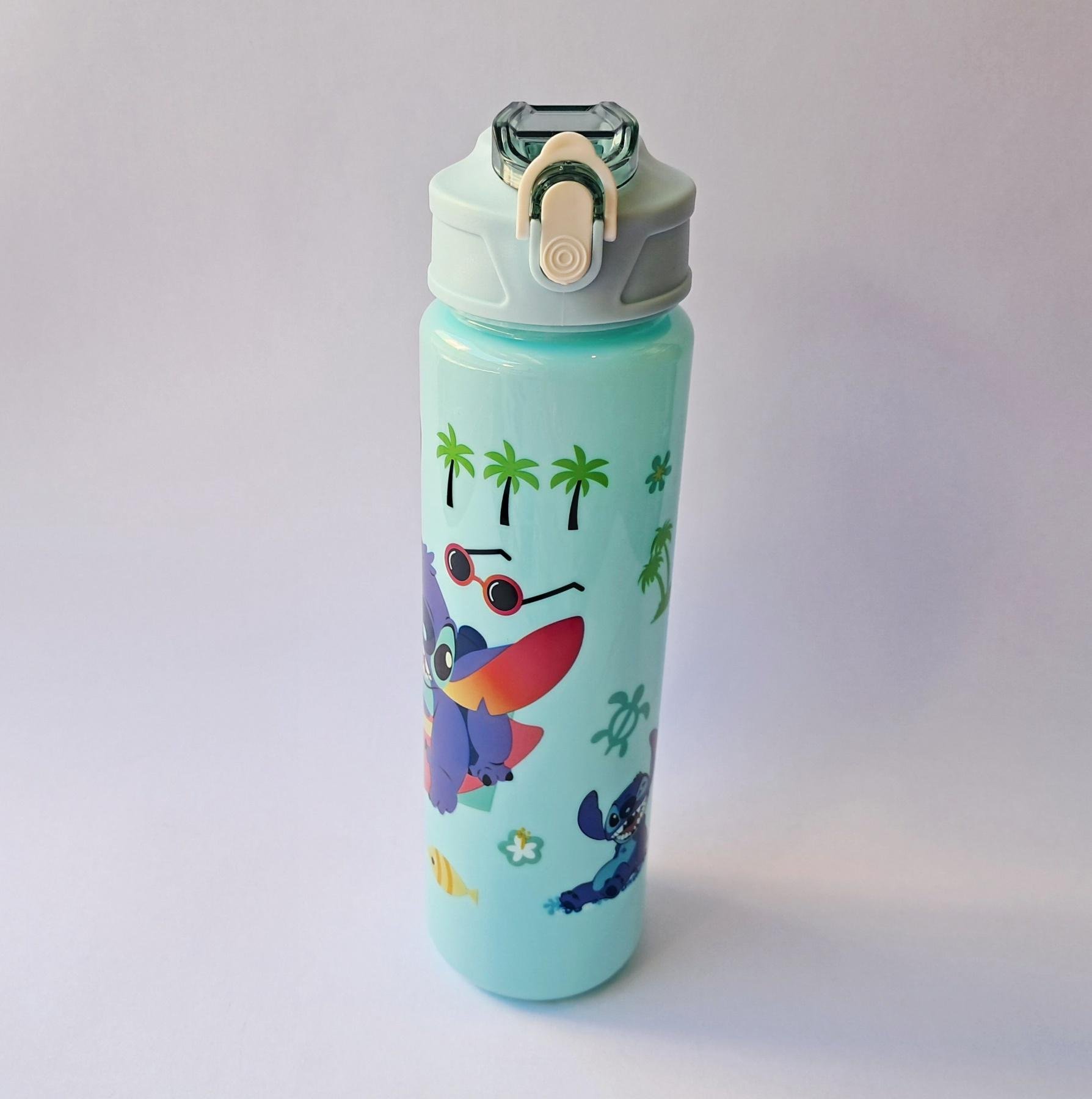 Пляшка дитяча для води Disney Stitch 800 мл Зелений (SAM-12)