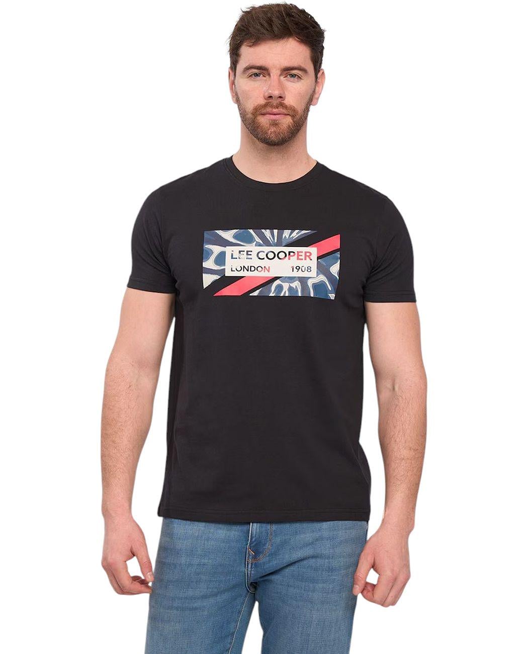 Футболка мужская Lee Cooper 10196437.100 XXL Черный (5942723032409)