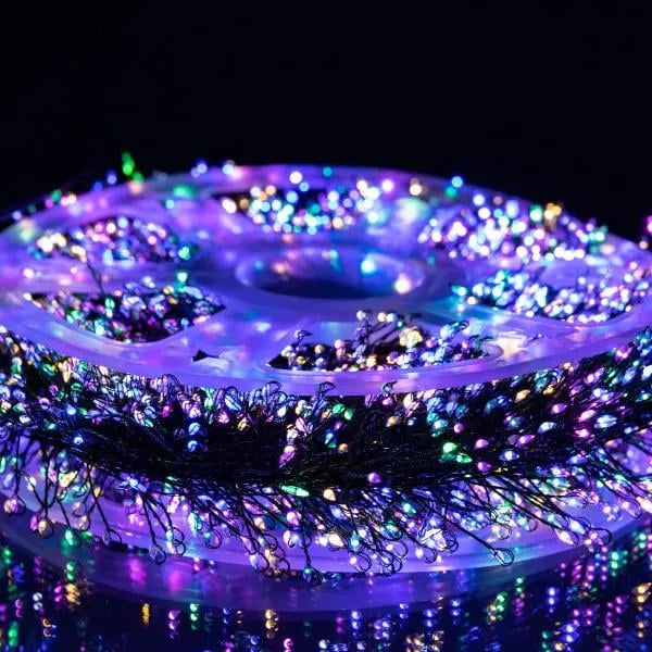 Гирлянда-нить Роса Хвойная лапа 3000 LED 100 м Зеленая нить/Разноцветный свет (D3000L100MGML) - фото 4 Гирлянда-нить Роса Хвойная лапа 3000 LED 100 м Зеленая нить/Разноцветный свет (D3000L100MGML) - фото 4